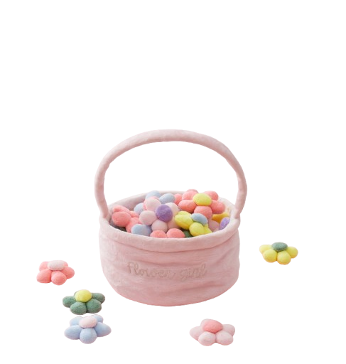 Flower Girl Plush Basket