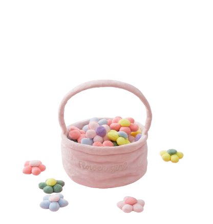 Flower Girl Plush Basket