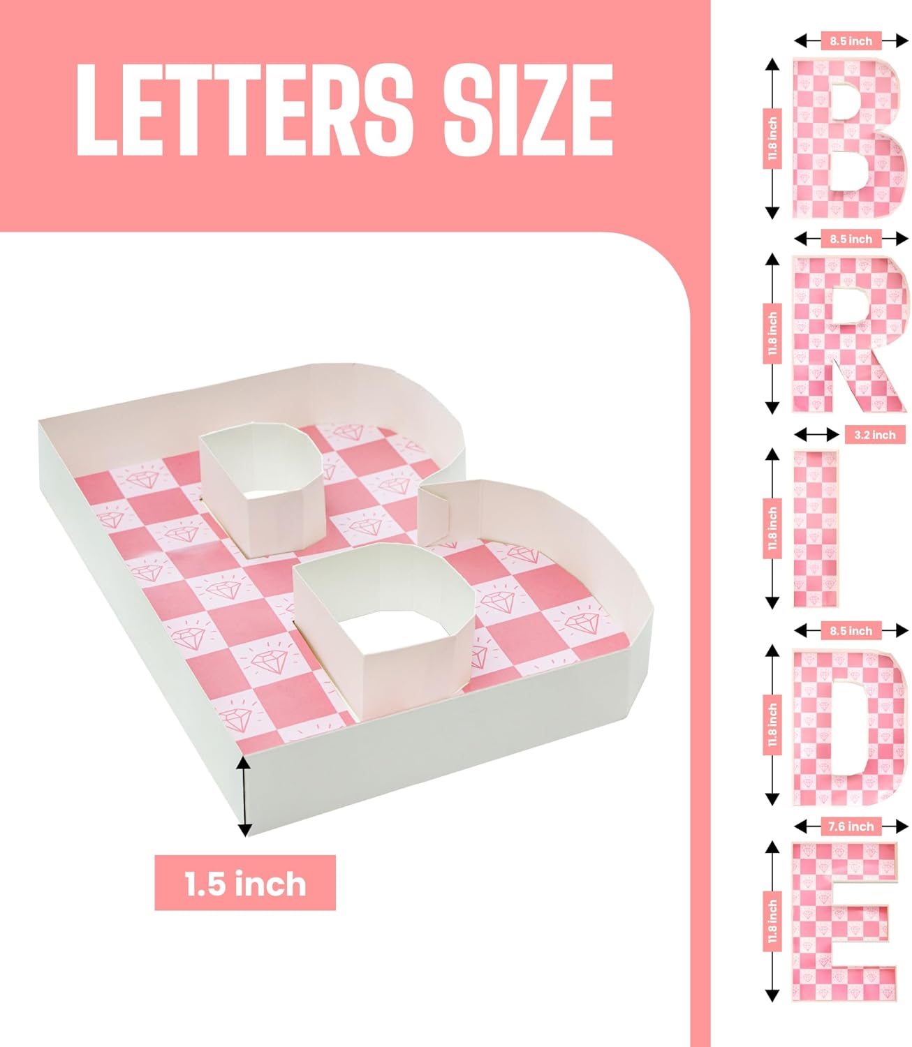 Pop Fizz Designs | Charcuterie Fillable Letters