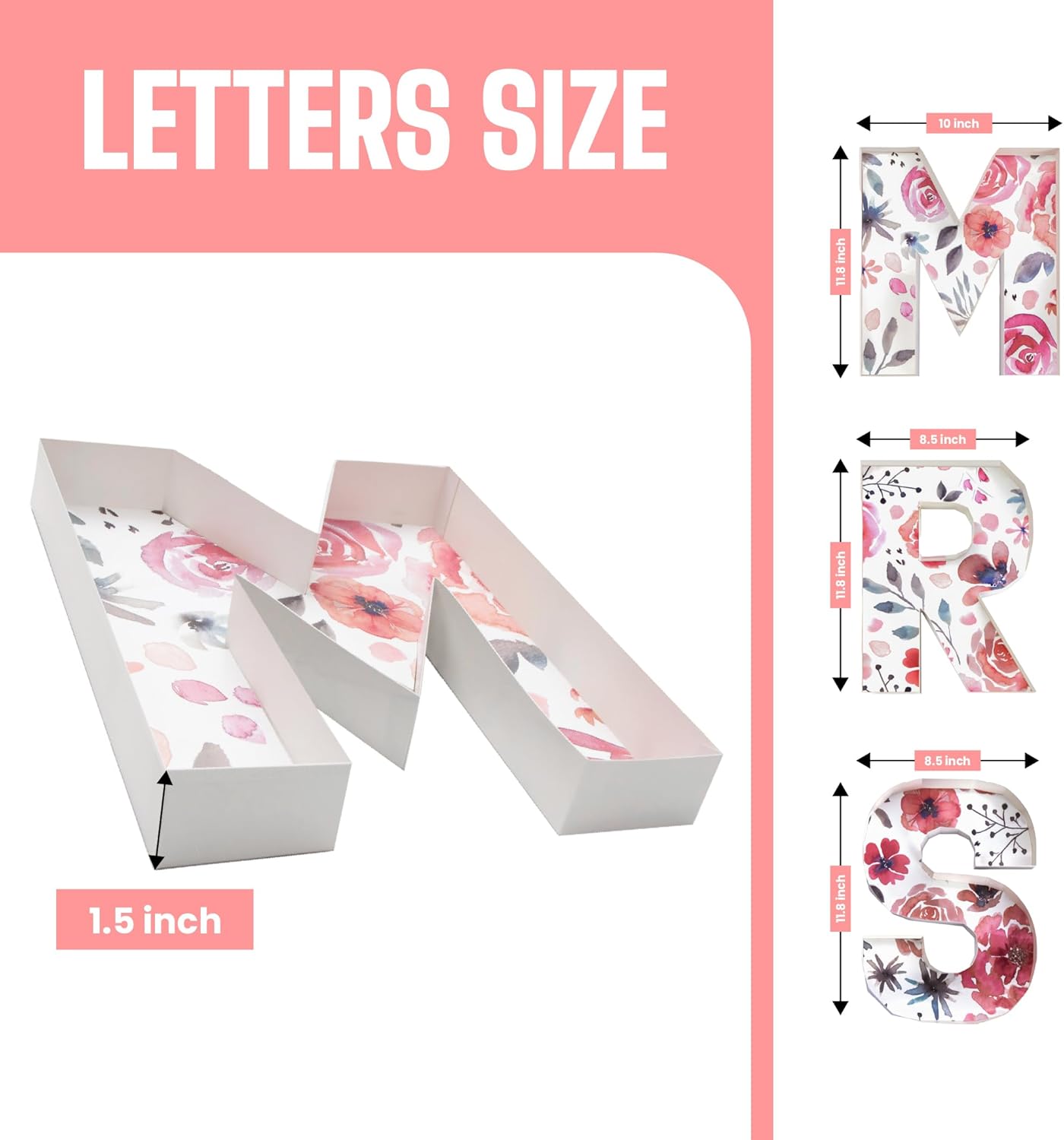 Pop Fizz Designs | Charcuterie Fillable Letters