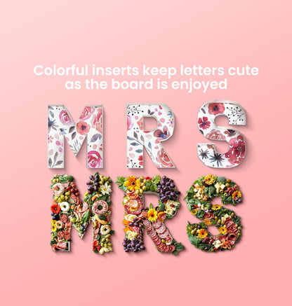 Pop Fizz Designs | Charcuterie Fillable Letters