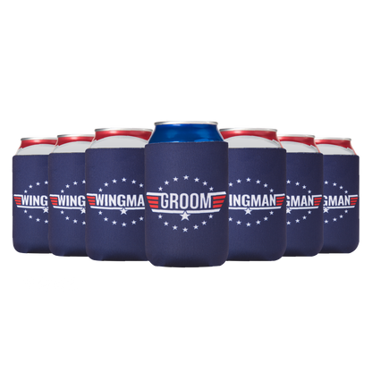 Bachelor Party Favors Slim Can Coolers I Groomsman Gift for Wedding I Team Groom Gifts | Wedding Party Favors