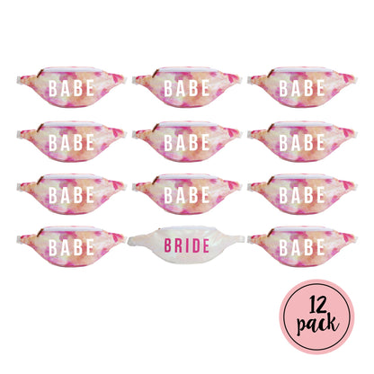 Bride's Babe Tie Dye Bachelorette Fanny Packs