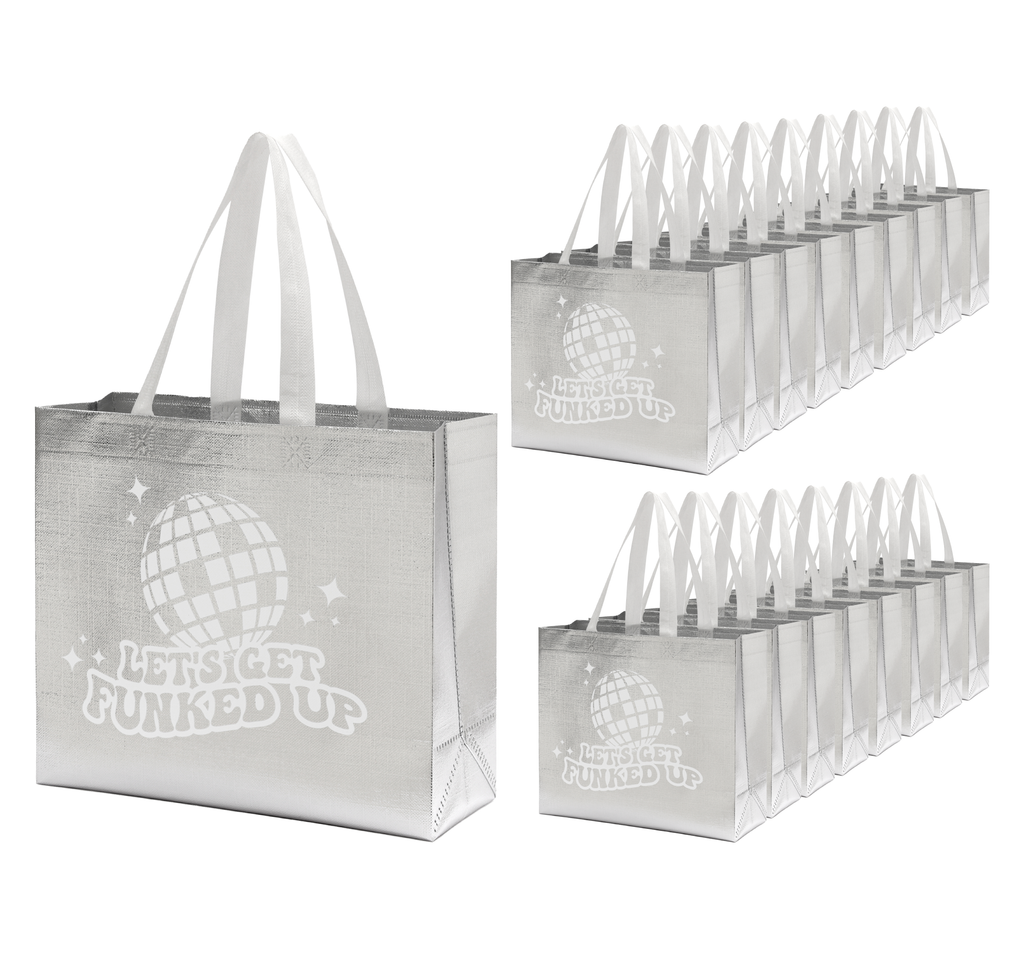 Let’s Get Funked Up Non-Woven Disco Tote Gift Bags