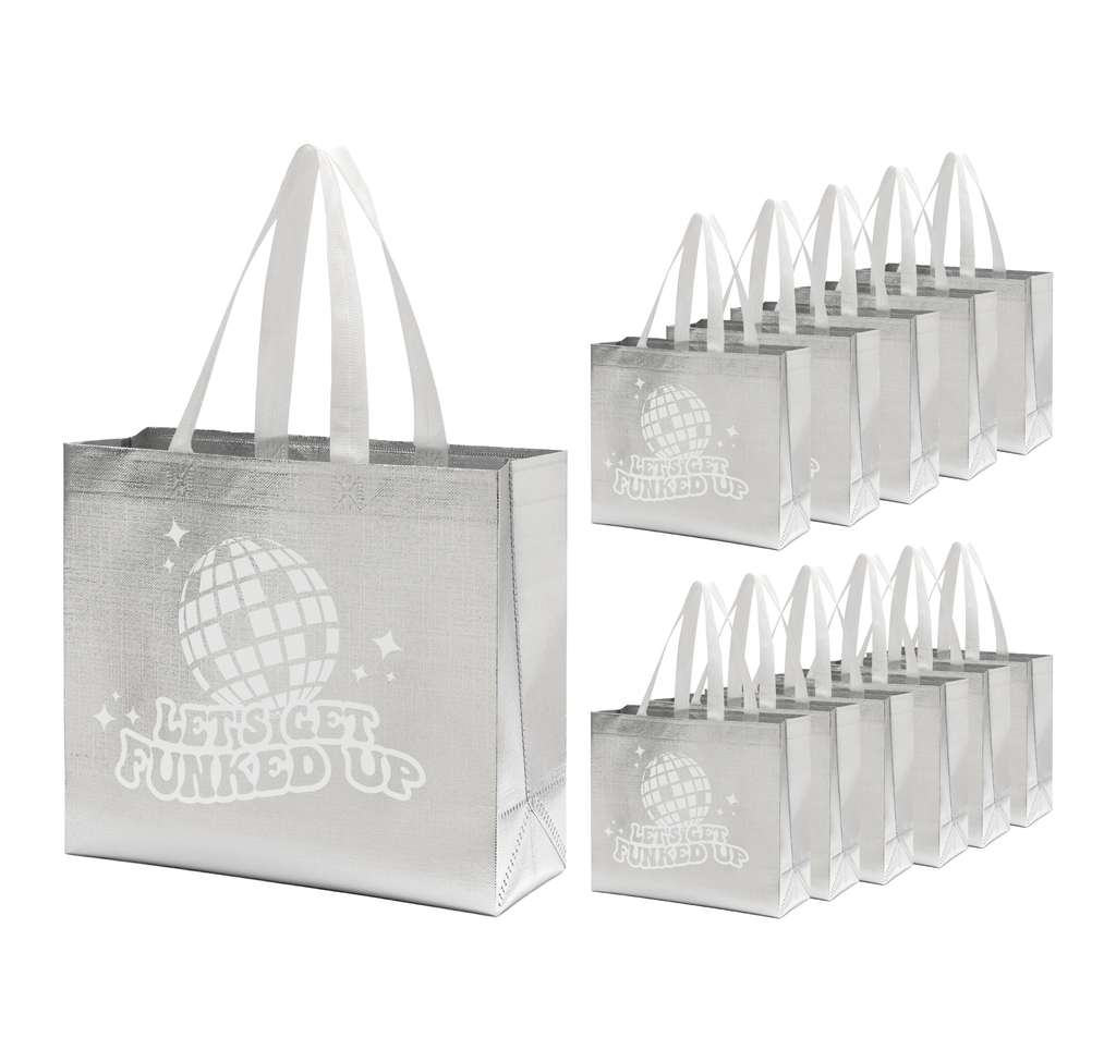 Let’s Get Funked Up Non-Woven Disco Tote Gift Bags