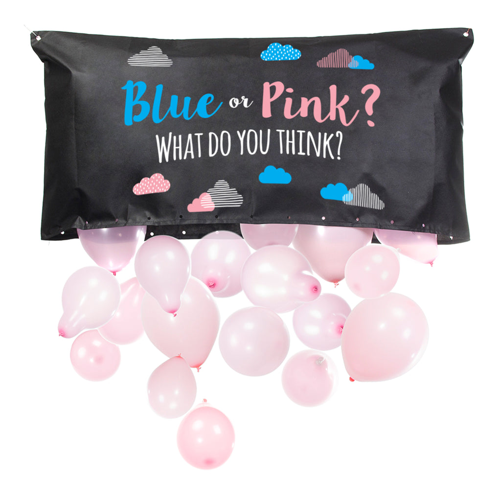 Gender Reveal Balloon Drop Bag | Blue or Pink?