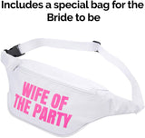 Bachelorette Neon Fanny Pack Set - Wife of the Party Pack