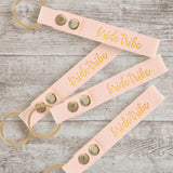 Bride Tribe Leather Stamped Keychain