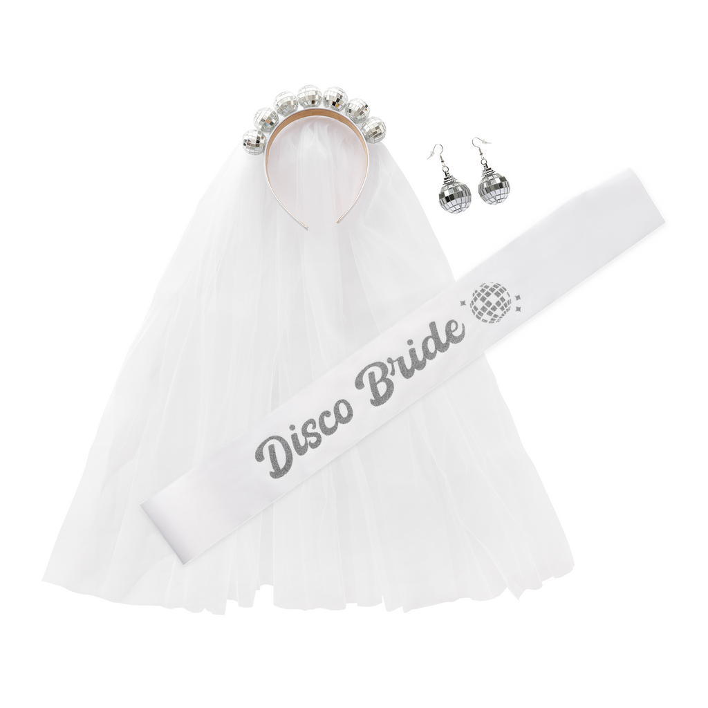 Last Disco Bride Accessories for Bachelorette Party Set