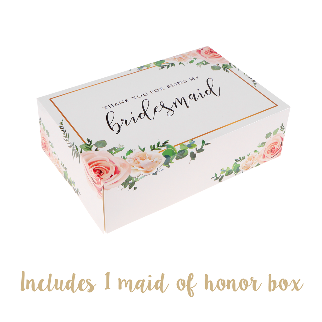 Thank You for Being My Bridesmaid Box Set (Floral)
