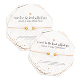 “I Can’t Tie The Knot Without You” Rose Gold Plated Bridesmaid Bracelets