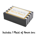 Stripes with Gold Foil Bridesmaid Box Set